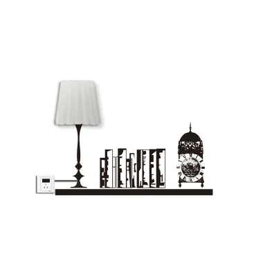 STICKER LAMPA ŚCIENNA PÓŁKA 100X80 cm